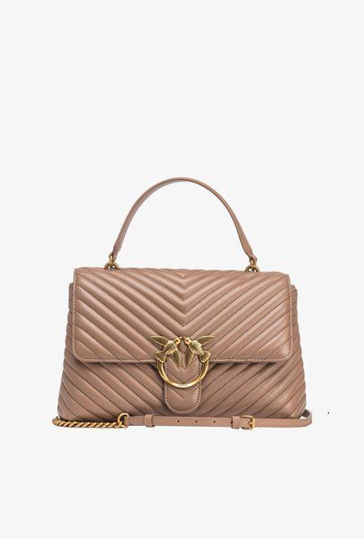 Pinko LOVE LADY PUFF - Crossbody Bag Biscotto zenzero / Antique gold 100042-A0GK-D01Q &mdash; фото 1 из 7