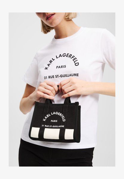 KARL LAGERFELD Square Tote Handbag Black BLACK A3W50027 &mdash; фото 1 з 5