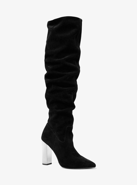 Paloma Suede Over-the-Knee Boot BLACK MICHAEL KORS — Фото, Картинка BAG❤BAG Купить оригинал Украина, Киев, Житомир, Львов, Одесса ❤bag-bag.com.ua