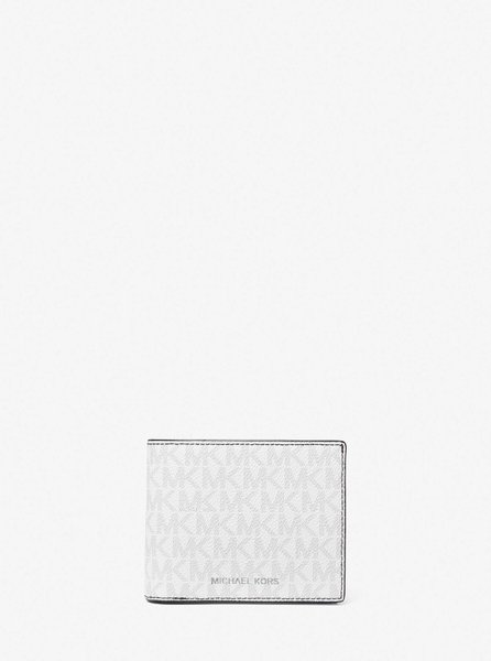 Harrison Logo Billfold Wallet With Passcase BRIGHT WHITE MICHAEL KORS — Фото, Картинка BAG❤BAG Купить оригинал Украина, Киев, Житомир, Львов, Одесса ❤bag-bag.com.ua