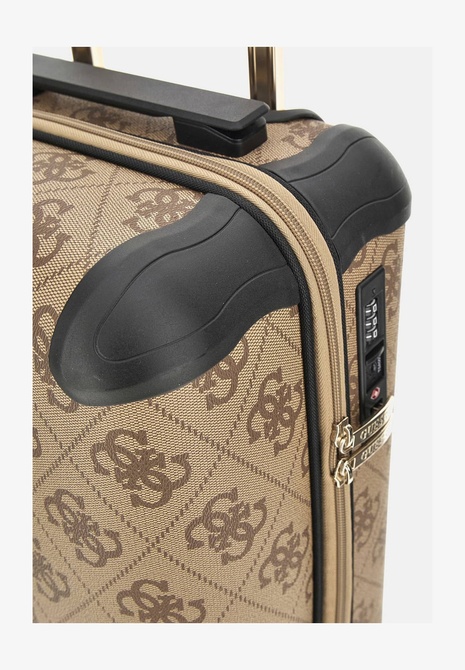 BERTA - Wheeled suitcase Latte logo brown GUESS — Фото, Картинка BAG❤BAG Купить оригинал Украина, Киев, Житомир, Львов, Одесса ❤bag-bag.com.ua