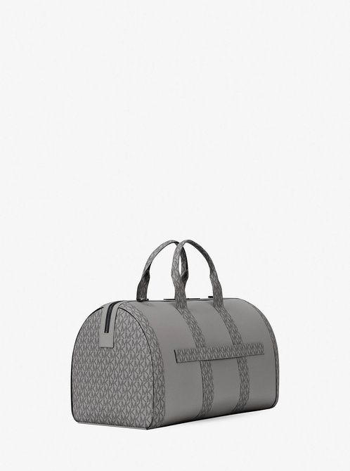 MICHAEL KORS Cooper Pebbled Leather and Signature Logo Duffel Bag PEARL GREY 37R6LCOU3L &mdash; фото 4 з 10