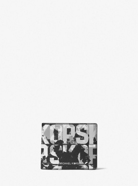 Cooper Graphic Logo Billfold Wallet BLACK MICHAEL KORS — Фото, Картинка BAG❤BAG Купить оригинал Украина, Киев, Житомир, Львов, Одесса ❤bag-bag.com.ua