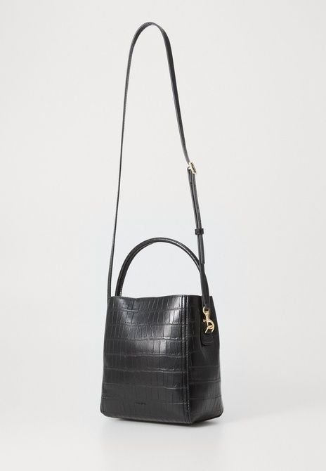 Calvin Klein Croc Embossed Handbag Black BLACK LV04F3286G &mdash; фото 2 з 5