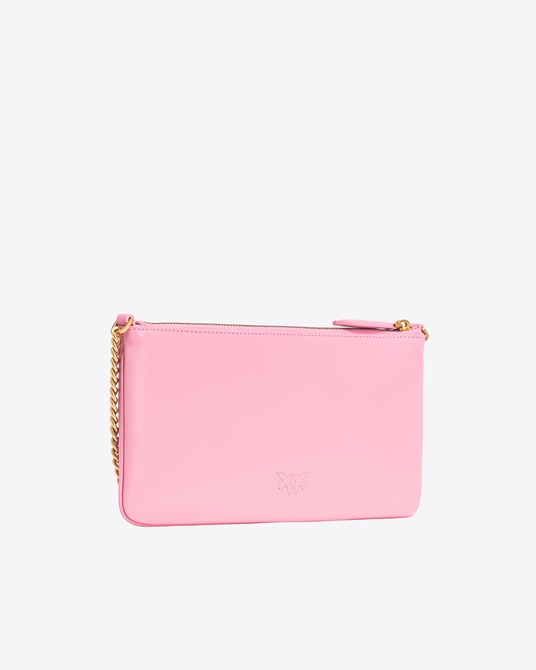 Horizontal Flat Bag in leather MARINE PINK-ANTIQUE GOLD Pinko — Фото, Картинка BAG❤BAG Придбати оригінал Україна, Київ, Житомир, Львів, Одеса ❤bag-bag.com.ua