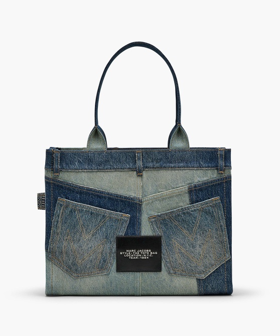 The Deconstructed Denim Large Tote Bag Indigo multi MARC JACOBS — Фото, Картинка BAG❤BAG Придбати оригінал Україна, Київ, Житомир, Львів, Одеса ❤bag-bag.com.ua