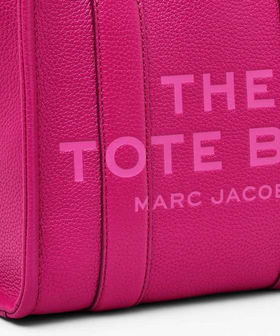 The Leather Small Tote Bag Lipstick pink MARC JACOBS — Фото, Картинка BAG❤BAG Купить оригинал Украина, Киев, Житомир, Львов, Одесса ❤bag-bag.com.ua