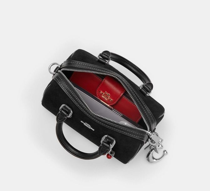 COACH Mini Rowan Crossbody Bag With Cherry Charm SILVER CDC93 &mdash; фото 7 з 10