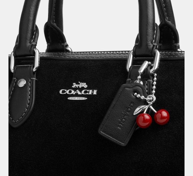 COACH Mini Rowan Crossbody Bag With Cherry Charm SILVER CDC93 &mdash; фото 9 з 10