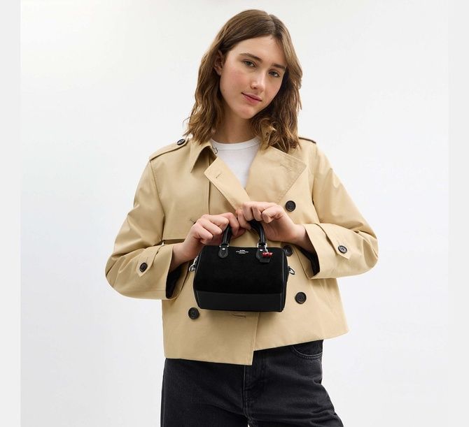 COACH Mini Rowan Crossbody Bag With Cherry Charm SILVER CDC93 &mdash; фото 3 з 10
