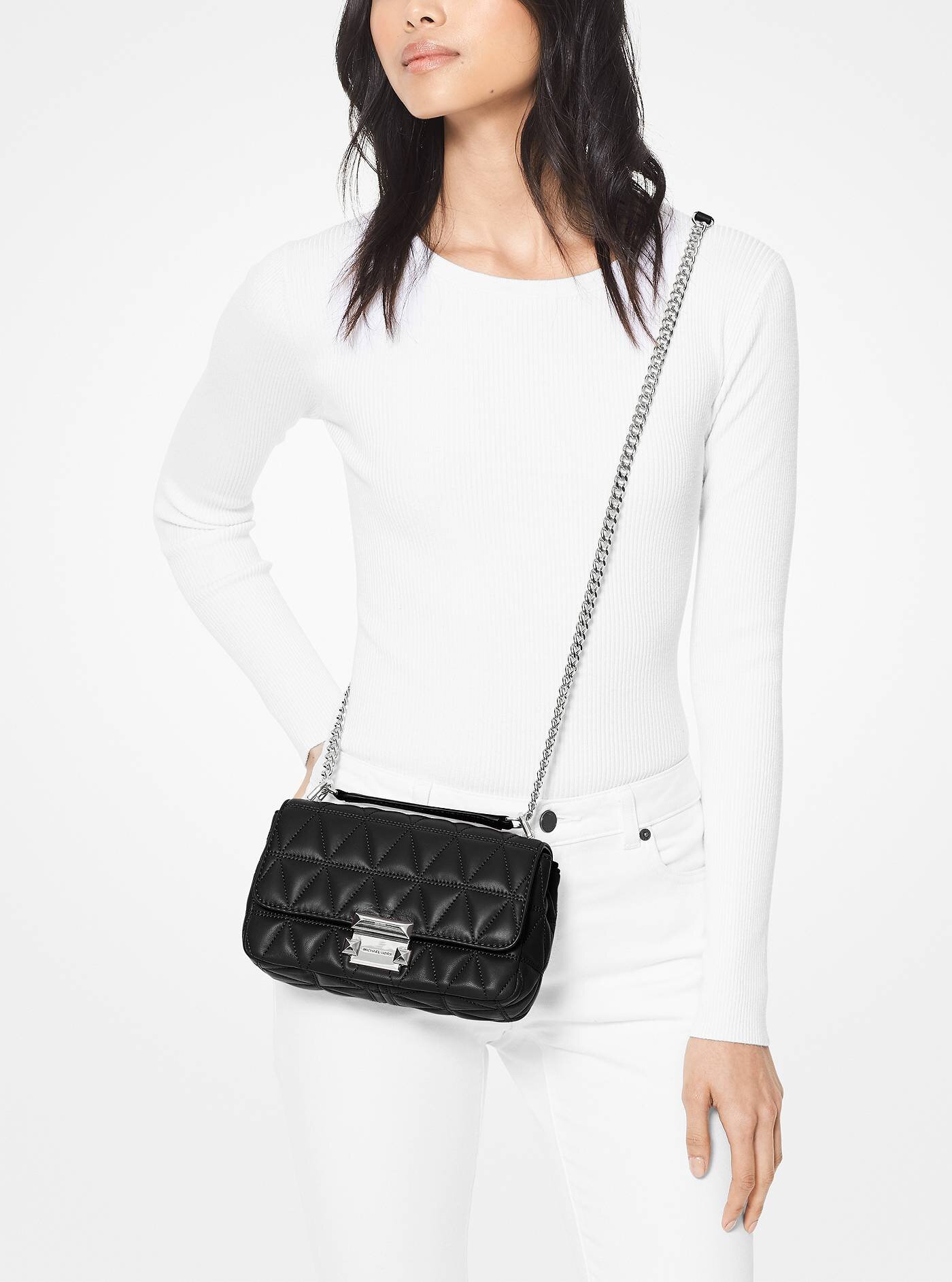 ❤ Sloan Small Quilted Leather Crossbody 