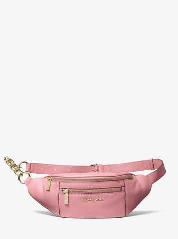 mk leather belt bag