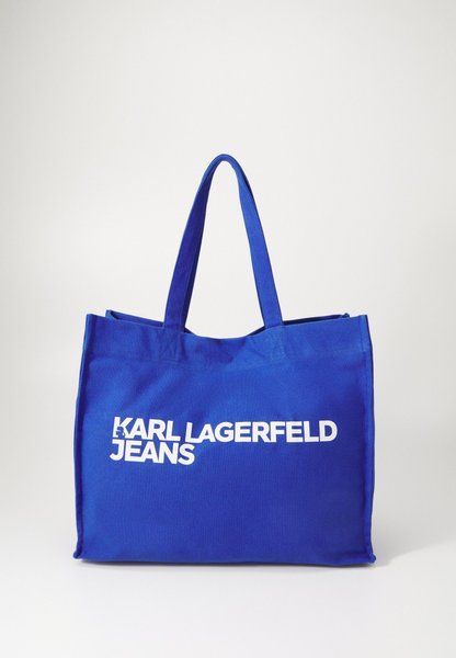 KARL LAGERFELD Logo Shopper Unisex Tote Bag BLUE BG.KARL.107337 &mdash; фото 1 из 4