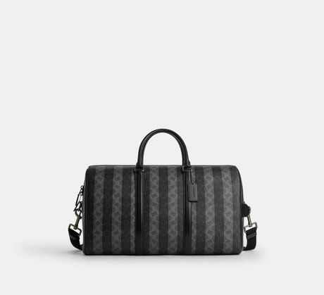 COACH Venturer Bag In Signature Canvas With Stripes Gunmetal / Black / Grey CDX94 &mdash; фото 1 з 6