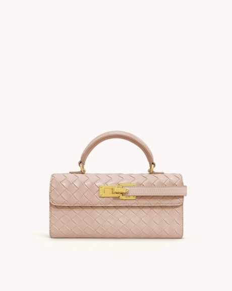 JW PEI Keyla Weave Texture Top Handle Bag PINK BG119208JWP &mdash; фото 1 из 8