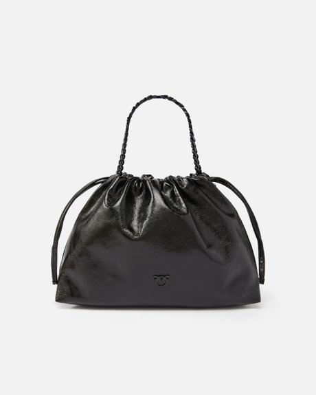 Naplak leather shoulder bag with chain strap LIMO BLACK BLOCK COLOUR Pinko — Фото, Картинка BAG❤BAG Купить оригинал Украина, Киев, Житомир, Львов, Одесса ❤bag-bag.com.ua