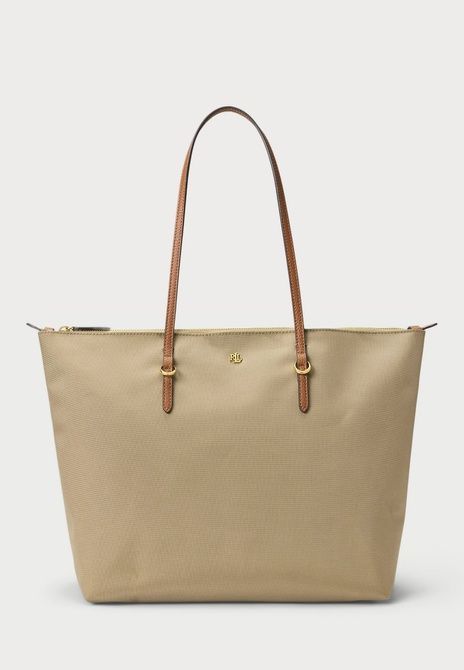 RALPH LAUREN NYLON LARGE KEATON TOTE Bag - Tote Bag Clay 431950007-003 &mdash; фото 2 из 14