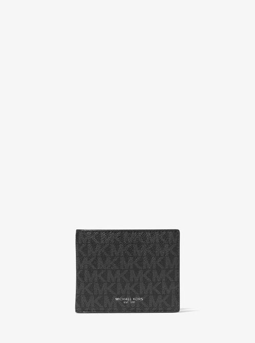 Logo Slim Billfold Wallet With Keychain BLACK MICHAEL KORS — Фото, Картинка BAG❤BAG Придбати оригінал Україна, Київ, Житомир, Львів, Одеса ❤bag-bag.com.ua