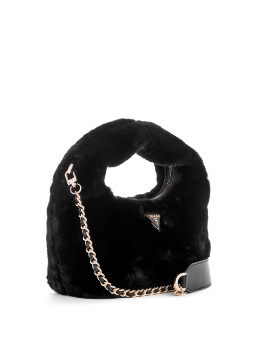 Katine Faux-Fur Shoulder Bag BLACK GUESS — Фото, Картинка BAG❤BAG Купить оригинал Украина, Киев, Житомир, Львов, Одесса ❤bag-bag.com.ua