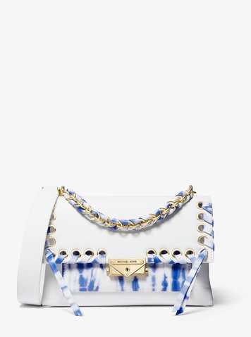 MICHAEL KORS® ᐉ Cece Medium Tie Dye Leather Shoulder Bag 【OXFORD BLUE】 Цена  12 497 грн — Наличие уточняйте #30T0G0EL8I Купить в интернет-магазине BAG❤ BAG • Киев, Львов, Одесса, Харьков, Житомир • Доставка