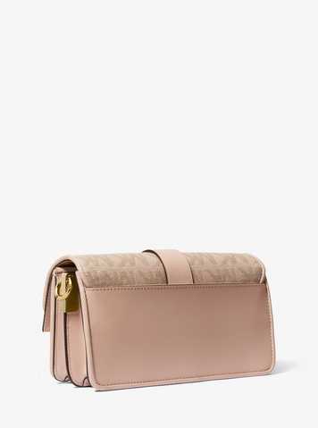 Greenwich Medium Logo Jacquard Shoulder Bag