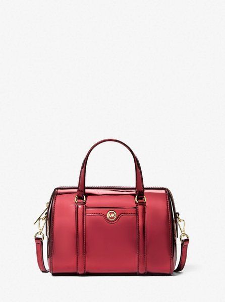 MICHAEL KORS Jet Set Small Metallic Convertible Crossbody Bag CHERRY 35F5GTFC1Z &mdash; фото 1 из 3