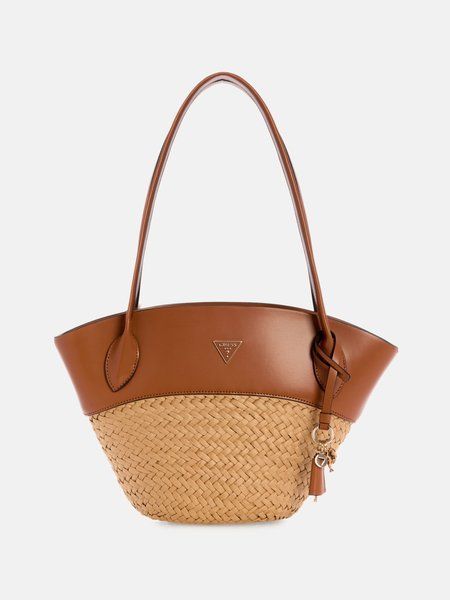 GUESS Venere Large Woven Tote BROWN 14808524 &mdash; фото 1 из 2