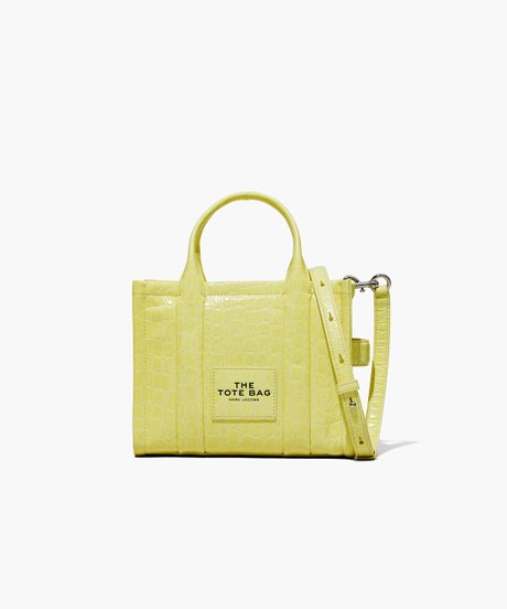 The Croc-Embossed Small Tote Bag TENDER YELLOW MARC JACOBS — Фото, Картинка BAG❤BAG Купить оригинал Украина, Киев, Житомир, Львов, Одесса ❤bag-bag.com.ua