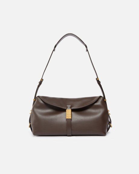 Pinko Medium leather Saddle Bag shoulder bag BROWN 105049A1ZX-M11Q &mdash; фото 1 из 5