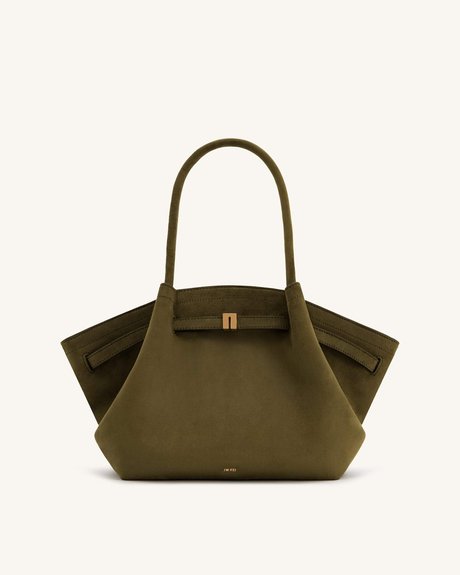 Hana Medium Faux Suede Tote Bag DARK OLIVE JW PEI — Фото, Картинка BAG❤BAG Купить оригинал Украина, Киев, Житомир, Львов, Одесса ❤bag-bag.com.ua