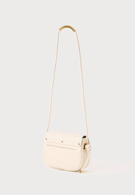 Pinko Saddle Mini Cross Body Bag Bianco Seta / Antique Gold-Coloured 103831A1ZX-Z14Q &mdash; фото 3 з 5