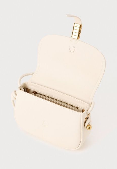 Pinko Saddle Mini Cross Body Bag Bianco Seta / Antique Gold-Coloured 103831A1ZX-Z14Q &mdash; фото 4 з 5