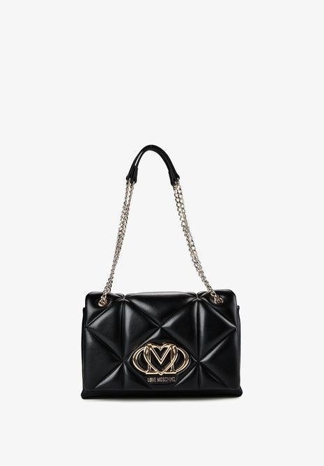 MOSCHINO Embossed Q Croco Cross Body Bag BLACK JC4041PP1P262JPLC0-000 &mdash; фото 7 из 7