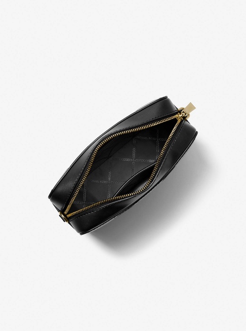 Ginny Medium Woven Leather Crossbody Bag BLACK MICHAEL KORS — Фото, Картинка BAG❤BAG Купить оригинал Украина, Киев, Житомир, Львов, Одесса ❤bag-bag.com.ua