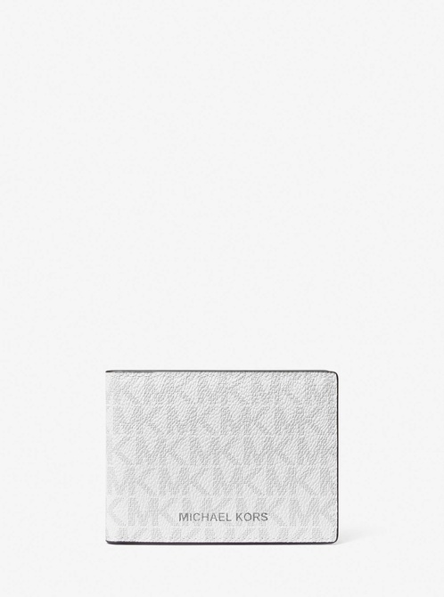 Logo and Faux Leather Stripe Wallet With Passcase Gift Set PALM GREEN MICHAEL KORS — Фото, Картинка BAG❤BAG Придбати оригінал Україна, Київ, Житомир, Львів, Одеса ❤bag-bag.com.ua