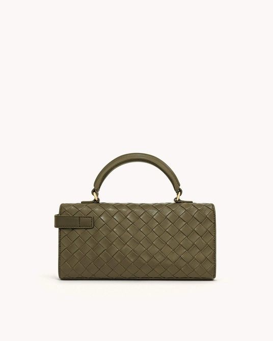 JW PEI Keyla Weave Texture Top Handle Bag Olive Green BG119210JWP &mdash; фото 3 из 8
