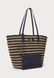 RALPH LAUREN Striped Straw Large Brie Tote Bag Tote Bag Refined navy 431959019-002 &mdash; фото 5 из 6