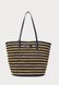 RALPH LAUREN Striped Straw Large Brie Tote Bag Tote Bag Refined navy 431959019-002 &mdash; фото 2 из 6