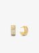 Precious Metal-Plated Sterling Silver Pavé Logo Mini Hoop Earrings GOLD MICHAEL KORS — 2/2 Фото, Картинка BAG❤BAG Купить оригинал Украина, Киев, Житомир, Львов, Одесса ❤bag-bag.com.ua