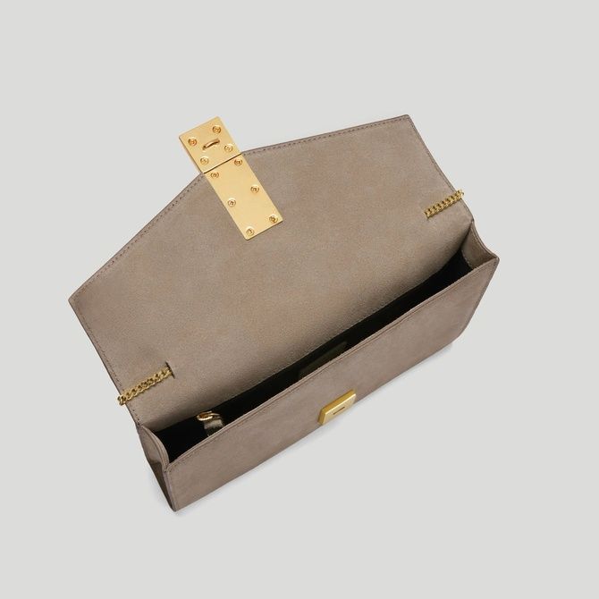 DeMellier The Vancouver Clutch Light Taupe Suede N105-SUSM-X236 &mdash; фото 4 из 7