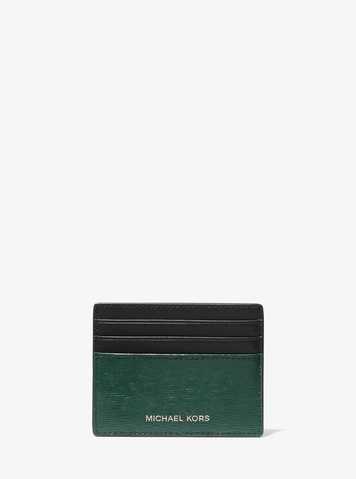 crossgrain leather tall card case