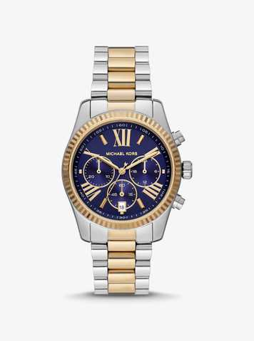 lexington two tone watch