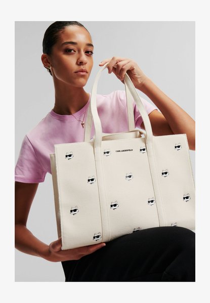 IKONIK CHOUPETTE - Tote Bag NATURAL KARL LAGERFELD — Фото, Картинка BAG❤BAG Купить оригинал Украина, Киев, Житомир, Львов, Одесса ❤bag-bag.com.ua