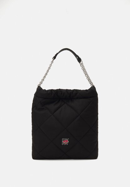 HEART OF QUILTED SAC - Tote Bag Black / Silver-coloured DKNY — Фото, Картинка BAG❤BAG Придбати оригінал Україна, Київ, Житомир, Львів, Одеса ❤bag-bag.com.ua