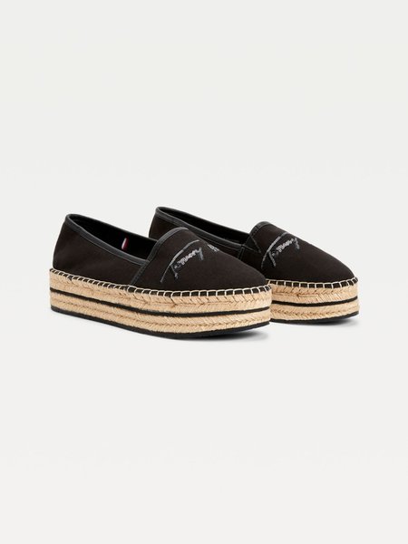 Sequin Signature Espadrille BLACK TOMMY HILFIGER — Фото, Картинка BAG❤BAG Купить оригинал Украина, Киев, Житомир, Львов, Одесса ❤bag-bag.com.ua