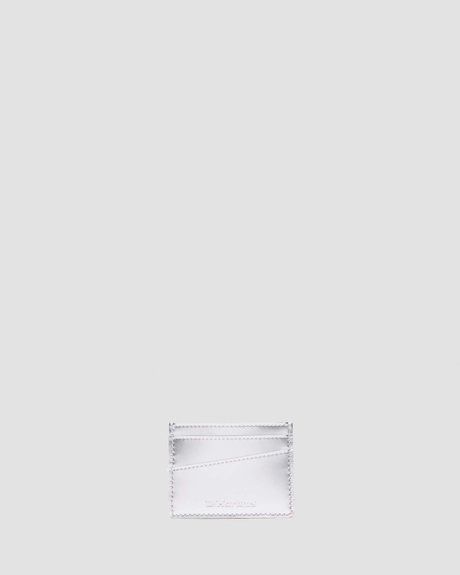 Dr. Martens Cardholder II Patent Leather Silver Metallic Patent Lamper 43015020 &mdash; фото 1 з 5