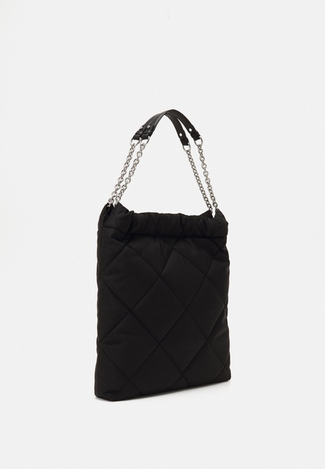 HEART OF QUILTED SAC - Tote Bag Black / Silver-coloured DKNY — Фото, Картинка BAG❤BAG Придбати оригінал Україна, Київ, Житомир, Львів, Одеса ❤bag-bag.com.ua