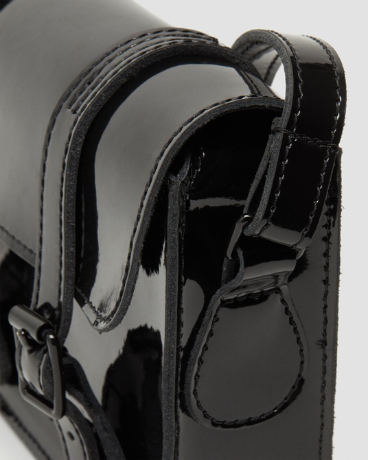 7 inch Patent Leather Crossbody Bag Black LUCIDO+PATENT LAMPER;Black Patent Leather Dr. Martens — Фото, Картинка BAG❤BAG Придбати оригінал Україна, Київ, Житомир, Львів, Одеса ❤bag-bag.com.ua