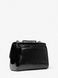 Parker Medium Crinkled Patent Leather Shoulder Bag BLACK MICHAEL KORS — 3/4 Фото, Картинка BAG❤BAG Купить оригинал Украина, Киев, Житомир, Львов, Одесса ❤bag-bag.com.ua