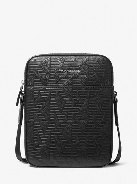 Cooper Logo Embossed Leather Flight Bag BLACK MICHAEL KORS MENS — Фото, Картинка BAG❤BAG Купить оригинал Украина, Киев, Житомир, Львов, Одесса ❤bag-bag.com.ua